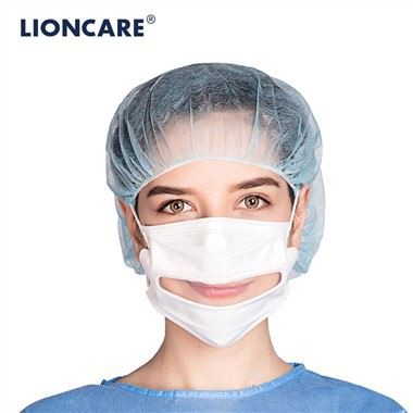 ক্লিয়ার উইন্ডো সহ LIONCARE® মেডিকেল ফেস মাস্ক